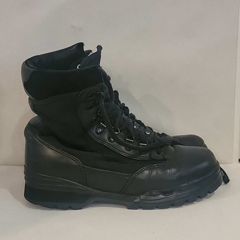 CORCORAN BLACK LEATHER TACTICAL BOOTS (sz 8) - Picture 2 of 7